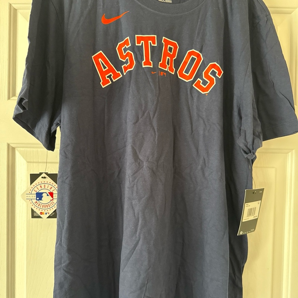 Nike men’s Blue Astros‎ Short Sleeve Tee